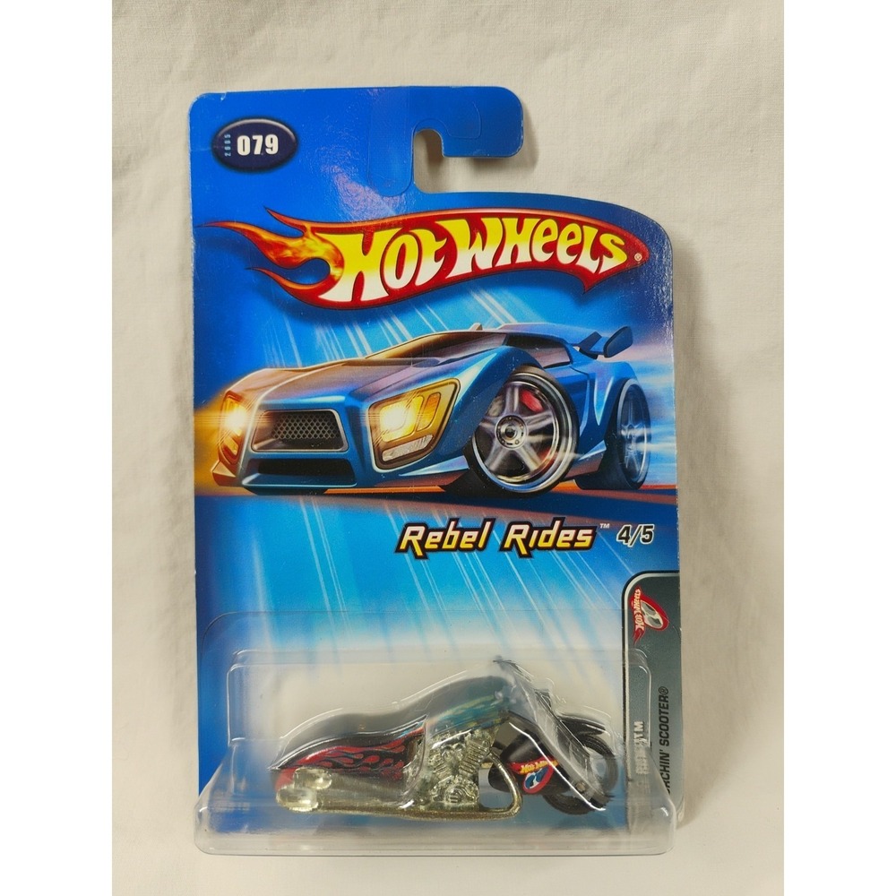 2005 Hot Wheels #079 Rebel Ride‎ Scorchin' Scooter Motorcycle